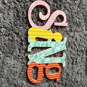 Wood sign- “Sing”